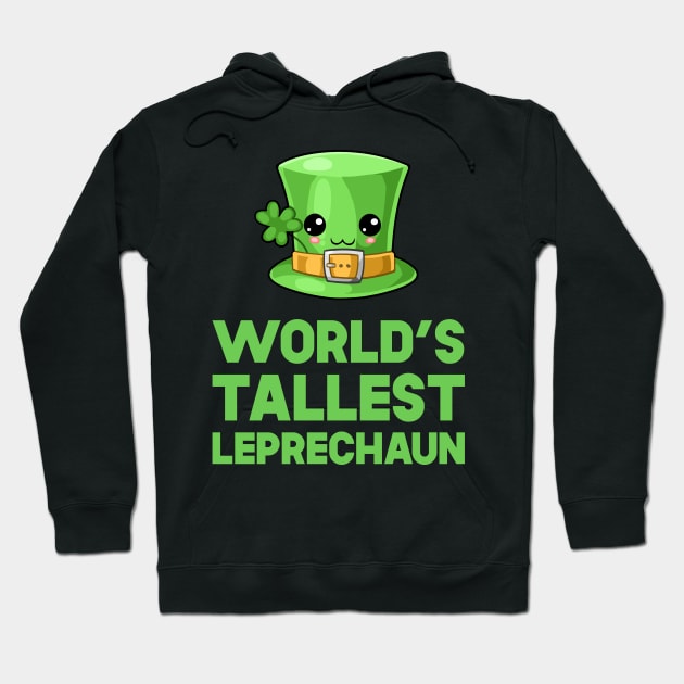 St Patricks Day World's Tallest Leprechaun Kawaii Cute Hat Hoodie by SusurrationStudio